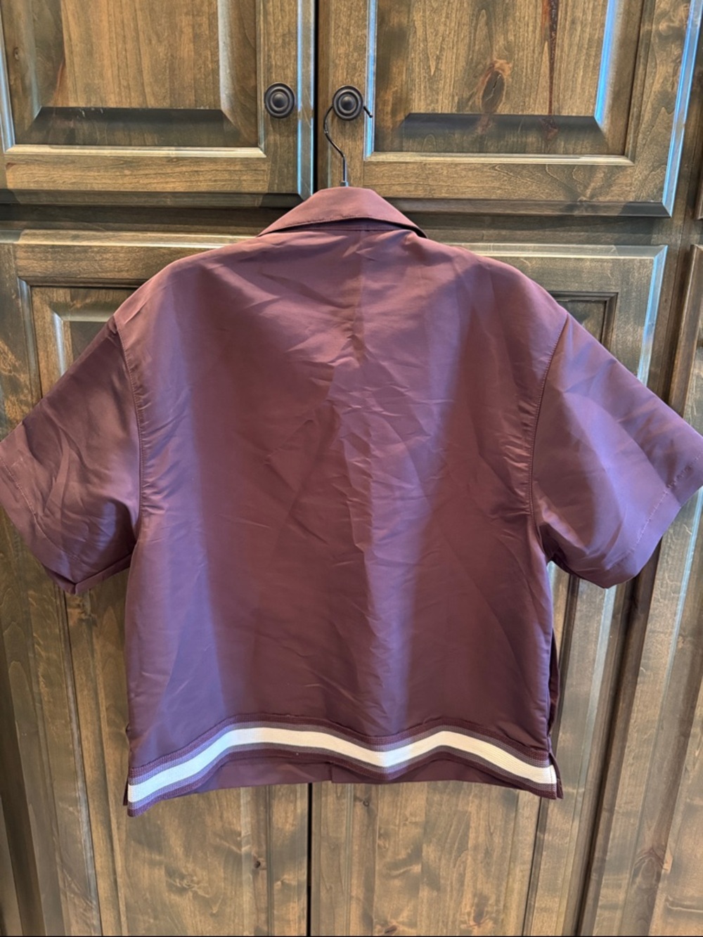 New Nike Jordan A Ma Maniere Warm Up Shirt Burgandy M $90!! - Picture 3 of 6